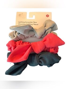 Lululemon Uplifting Scrunchies Bow 3-Pack
